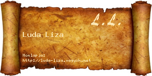 Luda Liza névjegykártya